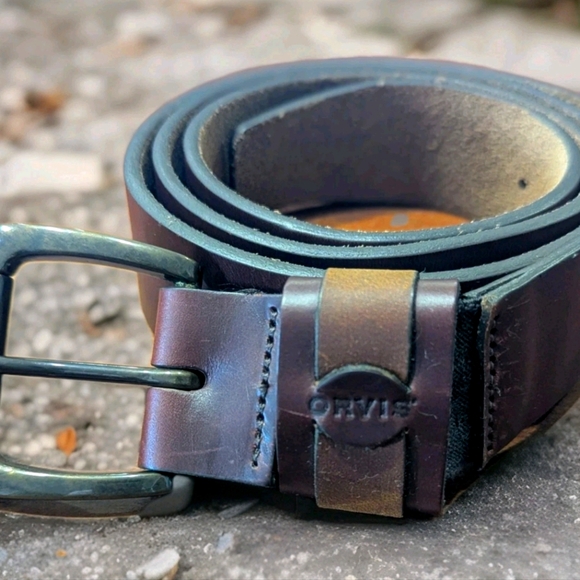 Orvis Other - Orvis Brown Leather Belt with Timeless Appeal